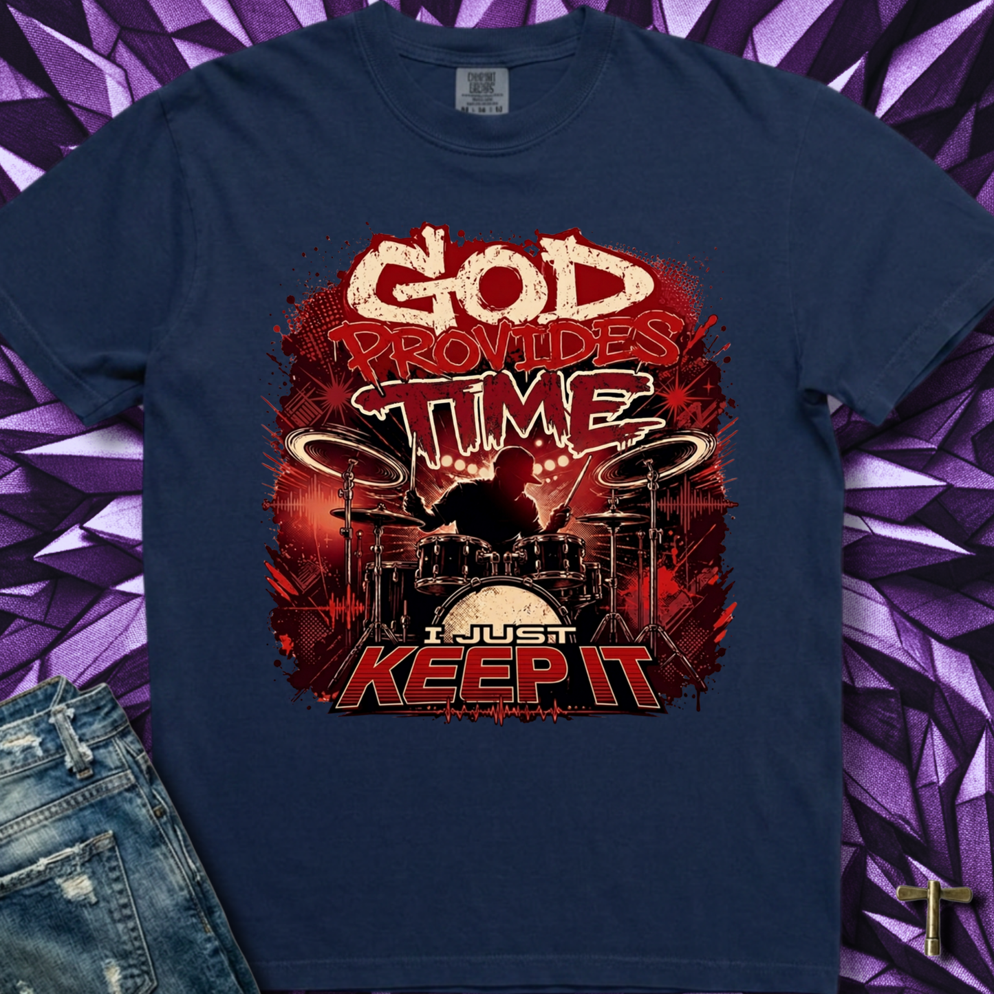 God provides time (red) - Premium Tee