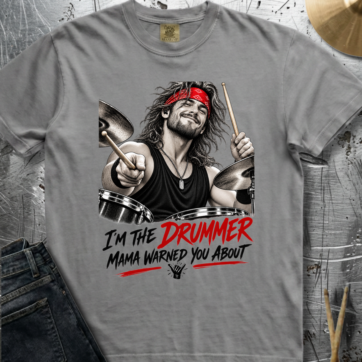 I'm the drummer (version 1) - Premium Tee