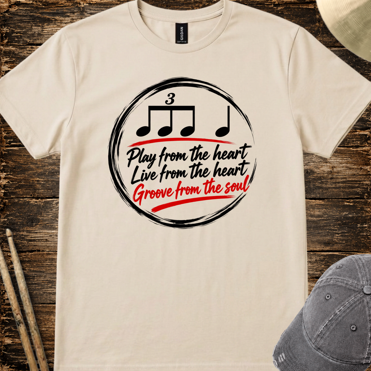 Play from the heart (version 1) - Quality Tee