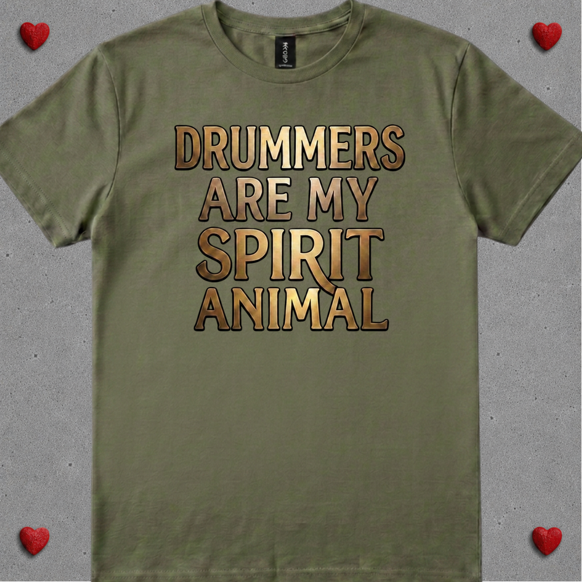 Drummers are spirit animal (version 1) - Quality Tee