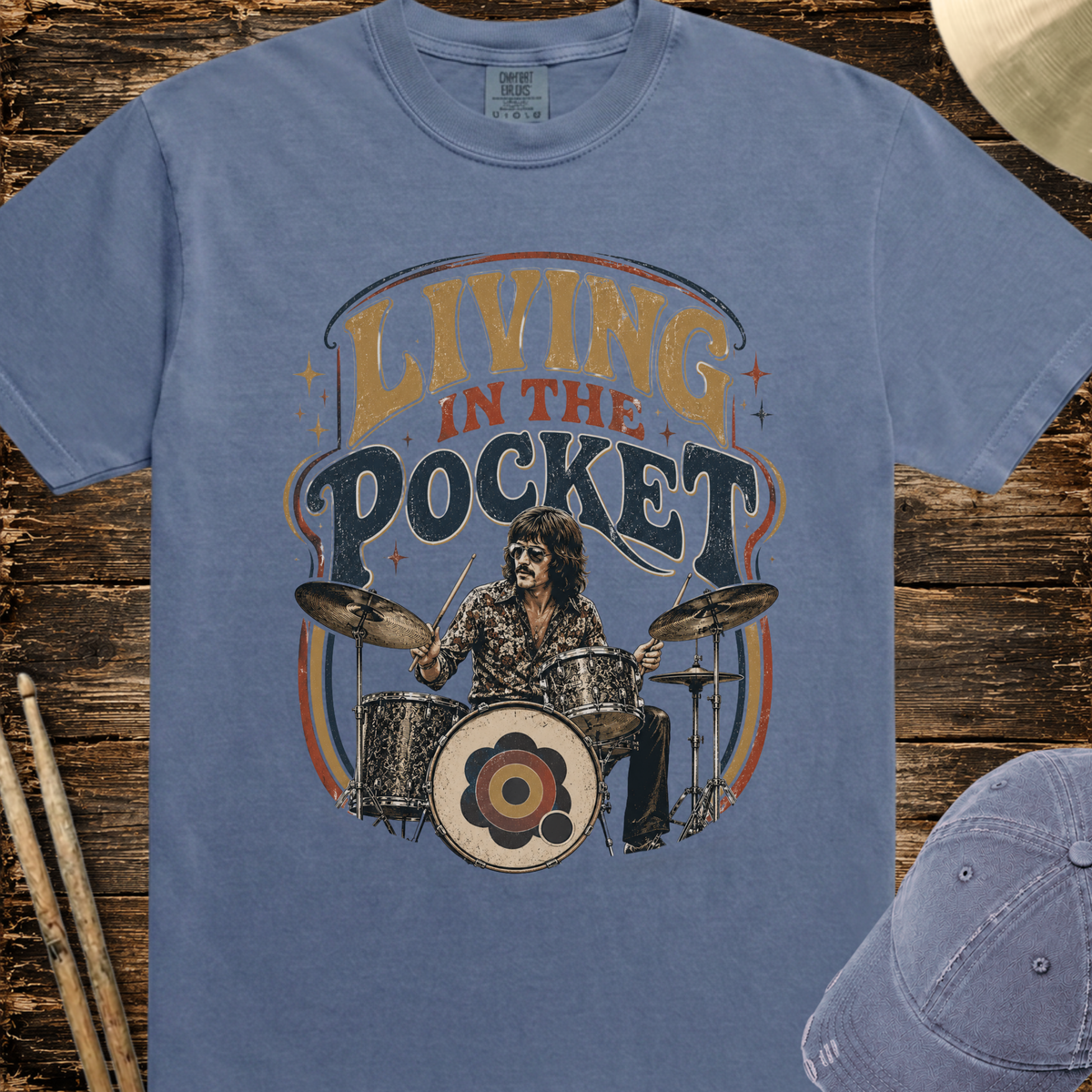 Living in pocket (70s) - Premium Tee