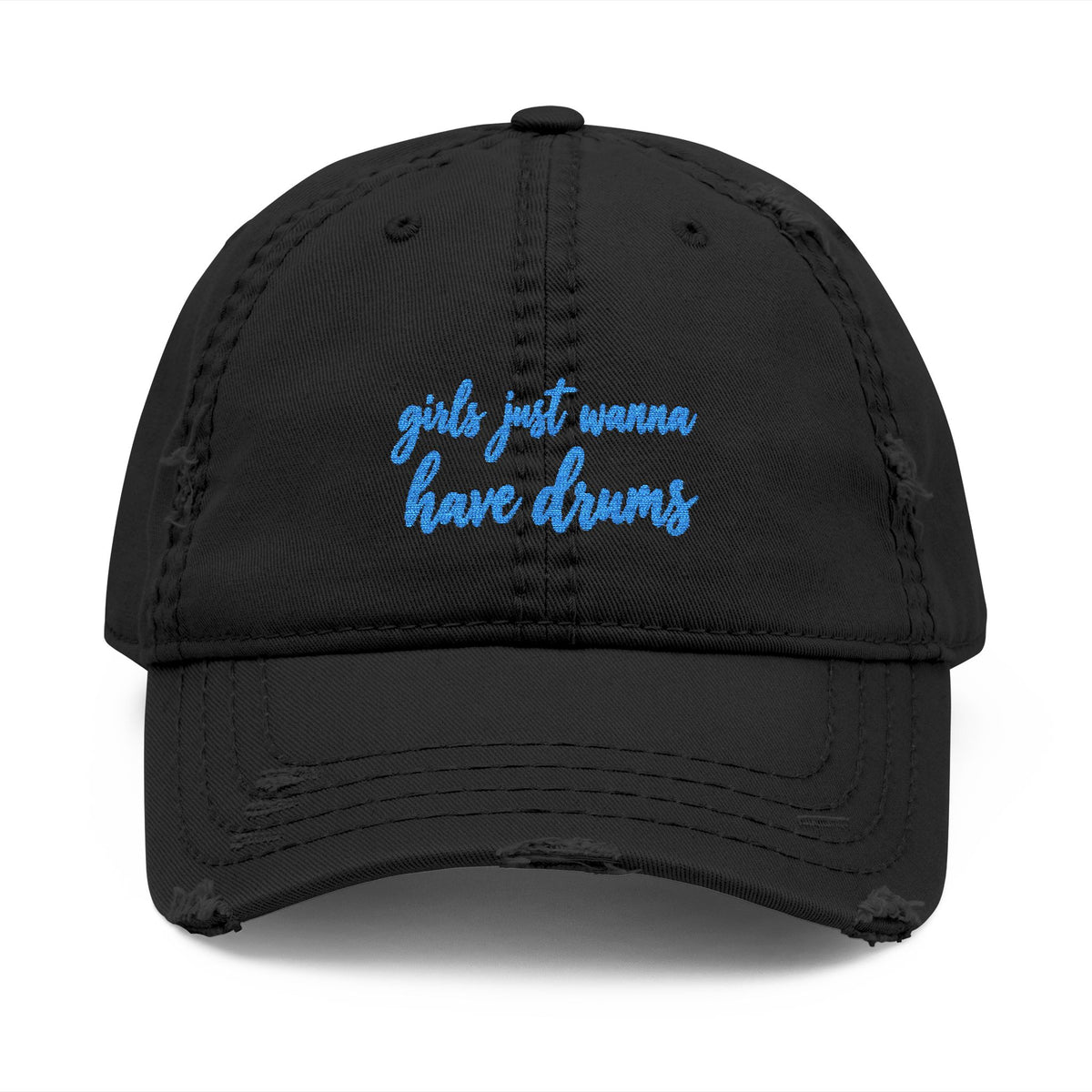 Girls just wanna have drums (blue) - Hat (embroidery)