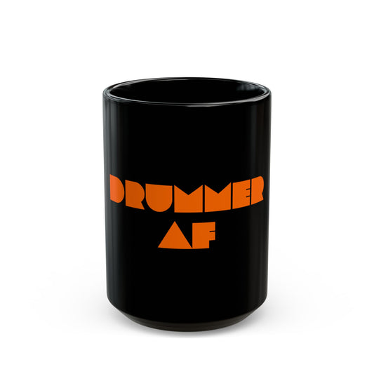 Drummer AF (futuristic - orange) - Mug