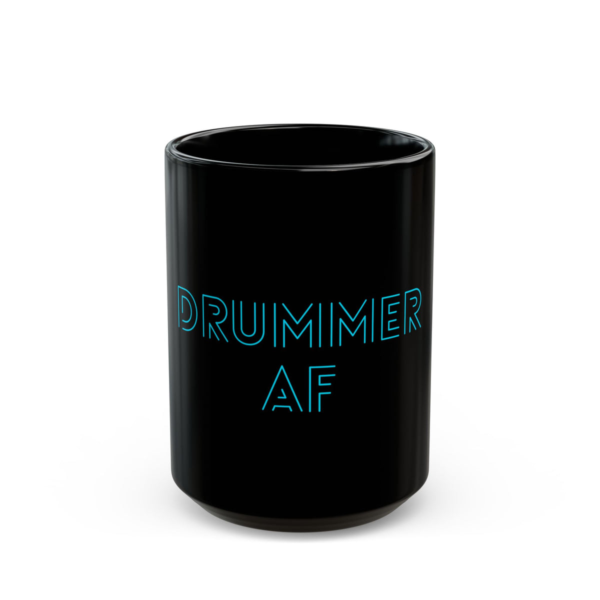 Drummer AF (outline - blue) - Mug