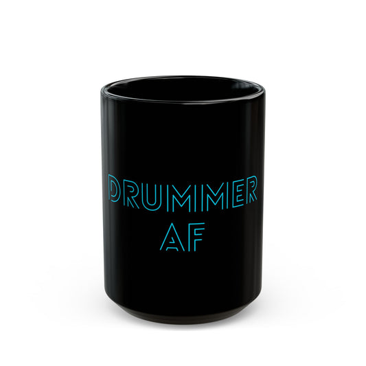 Drummer AF (outline - blue) - Mug