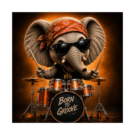 Born to Groove (Elephant) - Poster