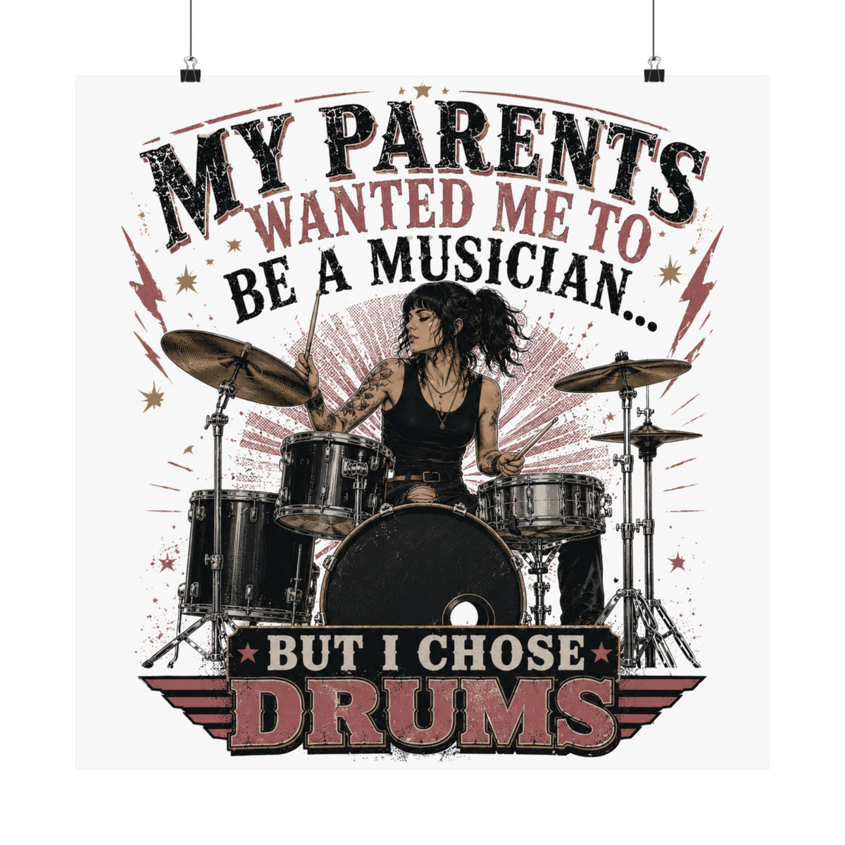 But I chose drums (chick) - Poster