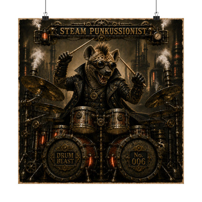 Steam Punkussionist (Hyena) - Poster