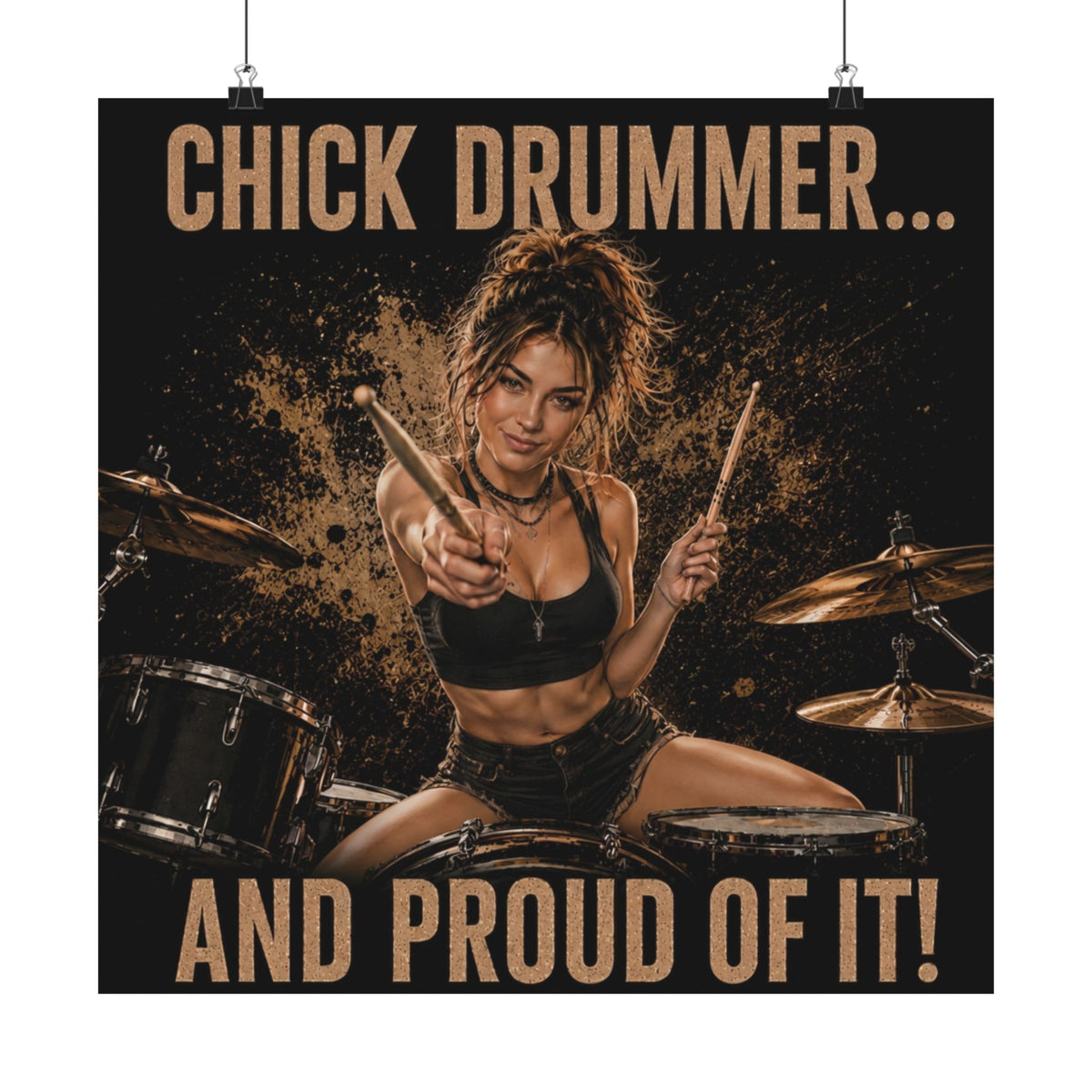Chick drummer - Poster