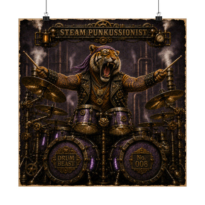 Steam Punkussionist (Tiger) - Poster