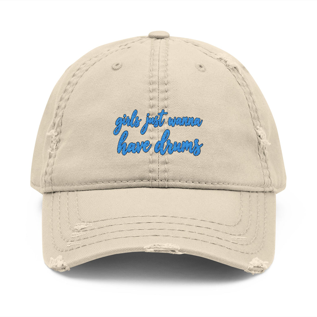 Girls just wanna have drums (blue) - Hat (embroidery)