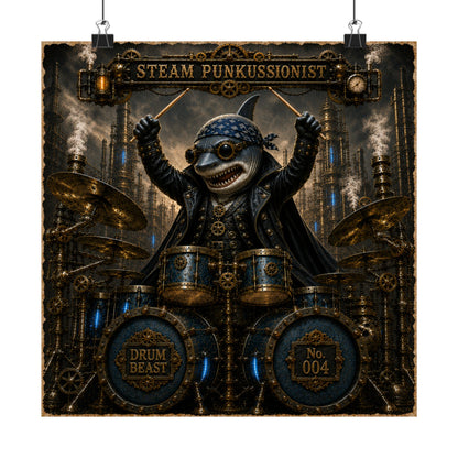 Steam Punkussionist (Shark) - Poster