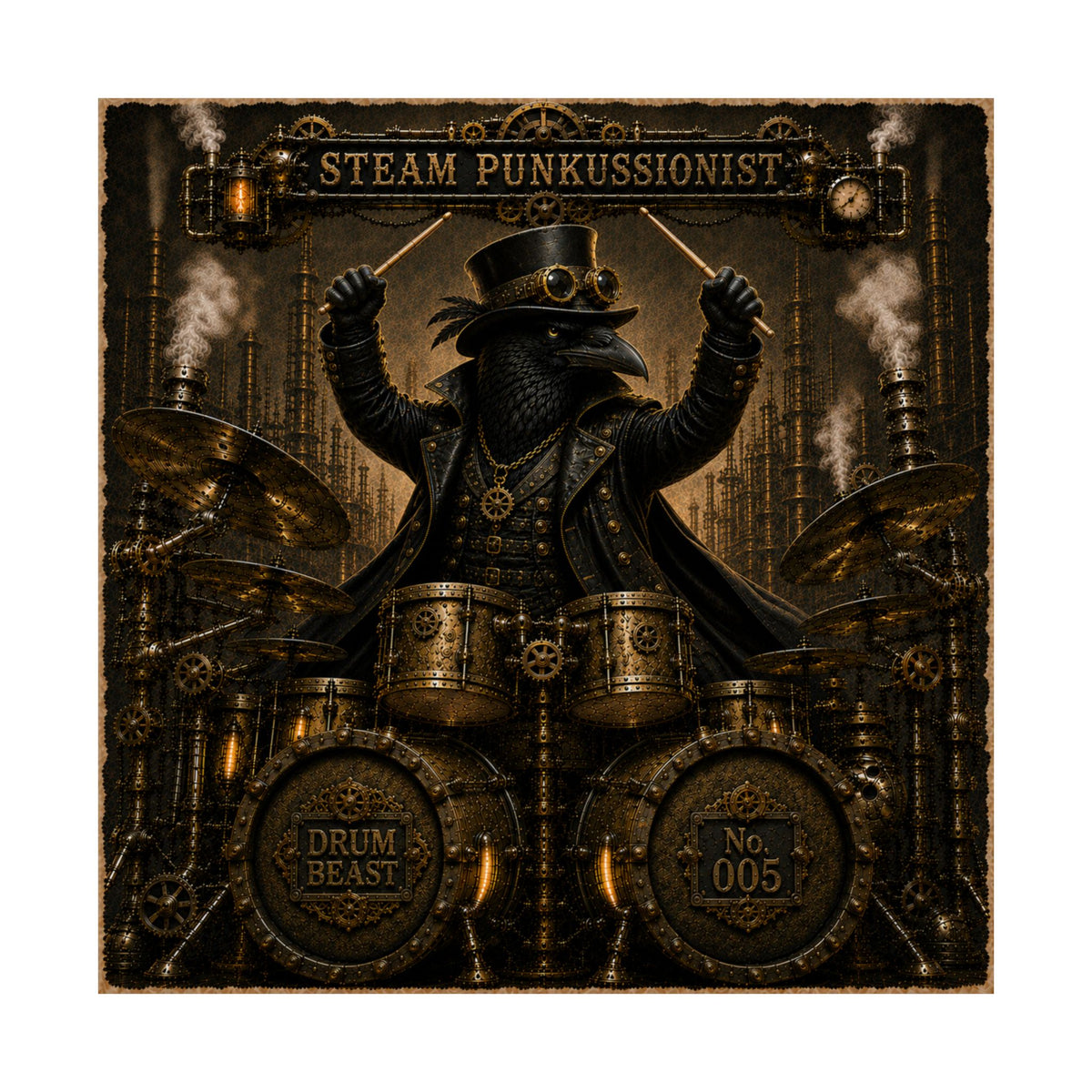 Steam Punkussionist (Raven) - Poster