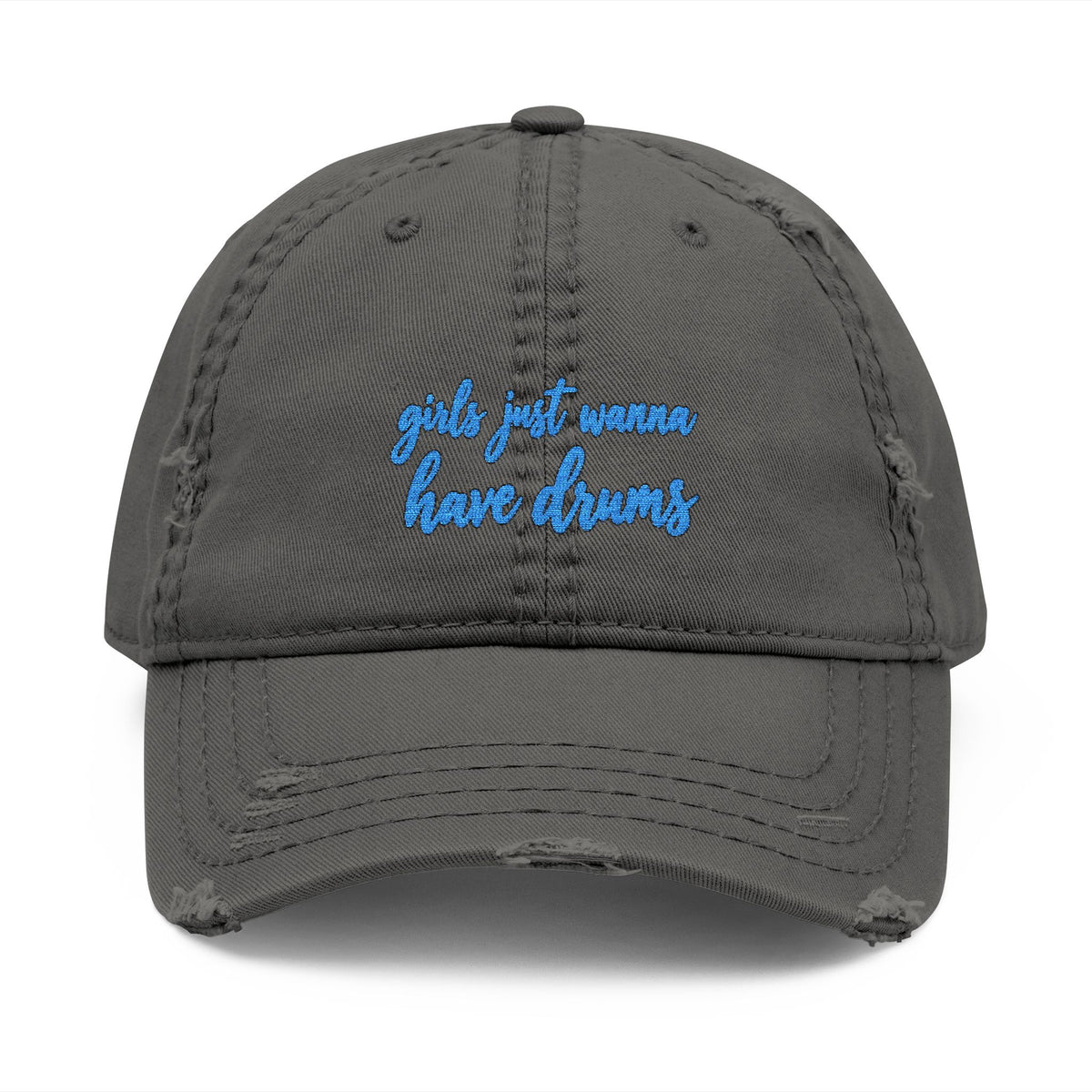 Girls just wanna have drums (blue) - Hat (embroidery)