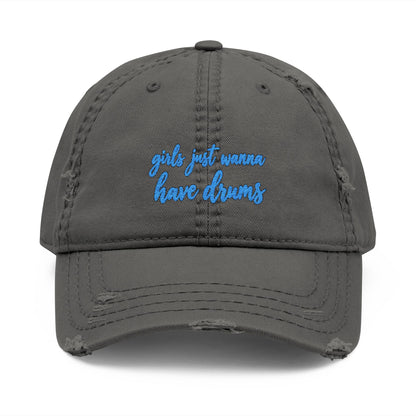 Girls just wanna have drums (blue) - Hat (embroidery)