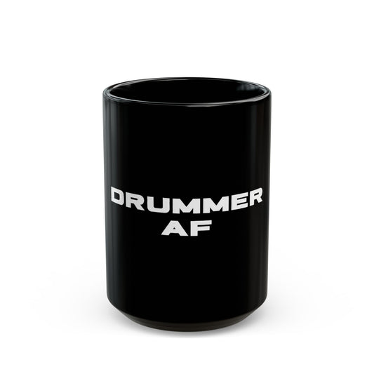 Drummer AF (solid - white) - Mug