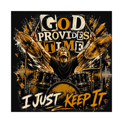 God provides time (gold) - Poster