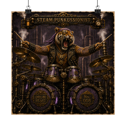 Steam Punkussionist (Tiger) - Poster