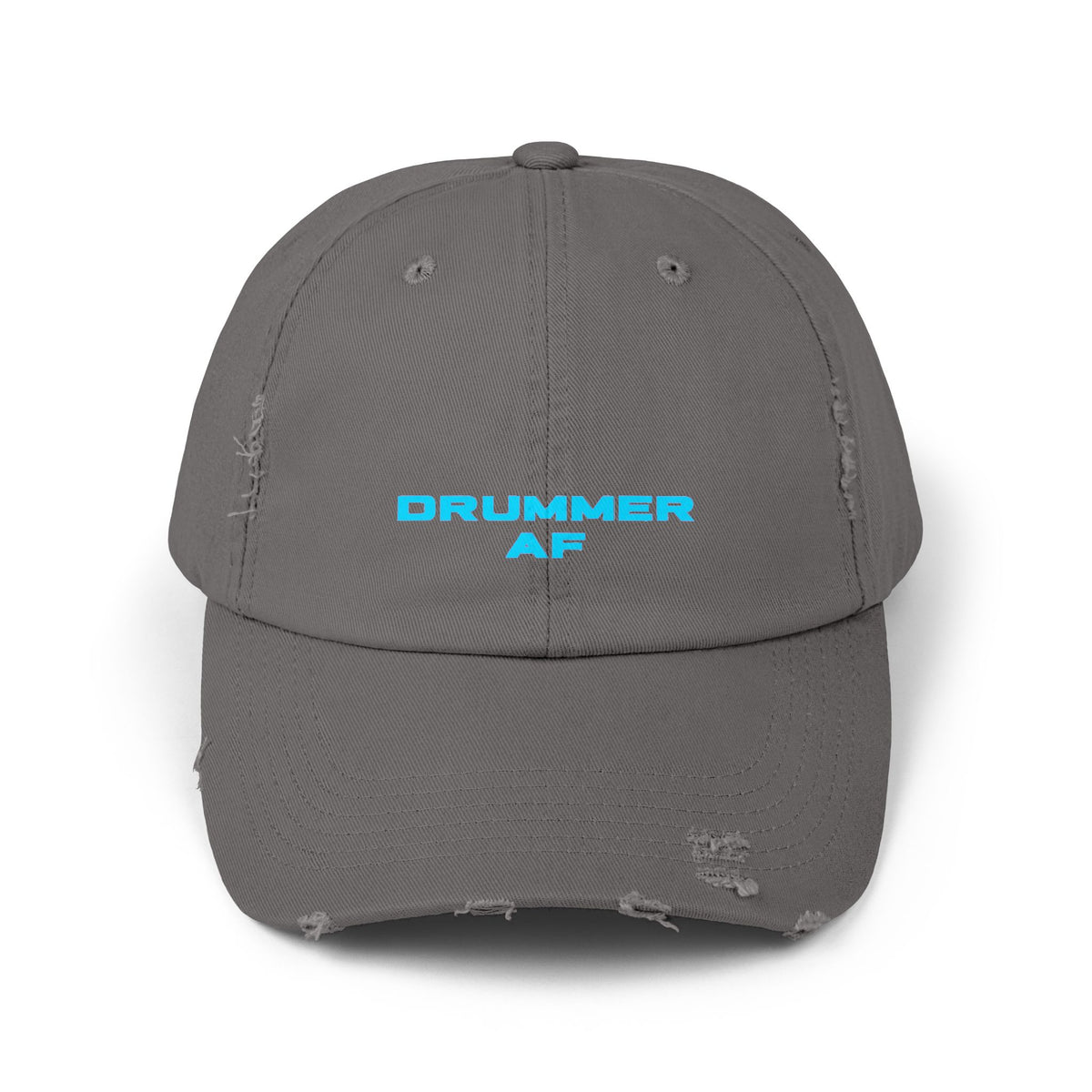 Drummer AF - Hat (distressed - cyan)