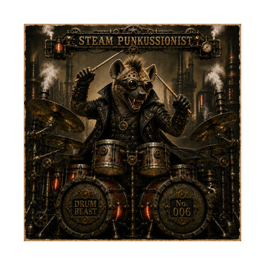 Steam Punkussionist (Hyena) - Poster