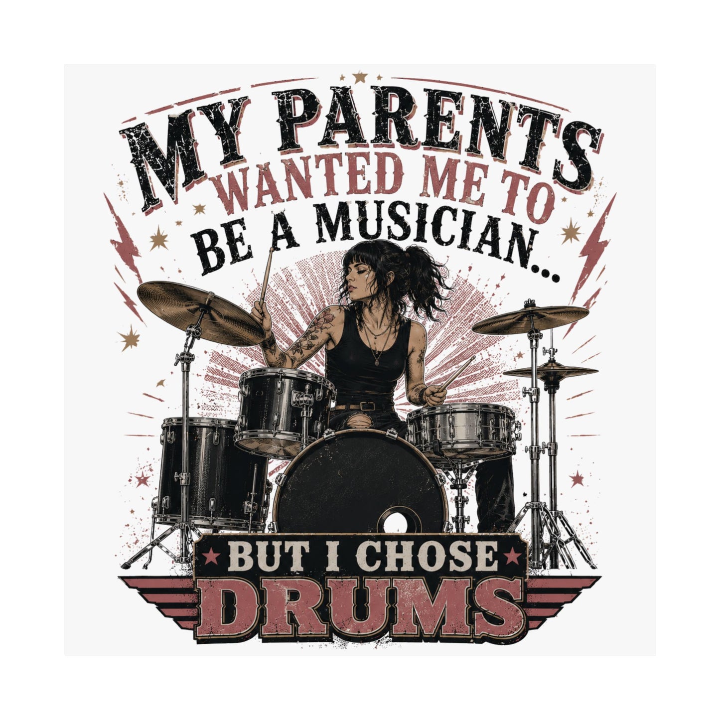 But I chose drums (chick) - Poster