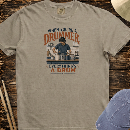 When you're a drummer (kitchen) - Premium Tee