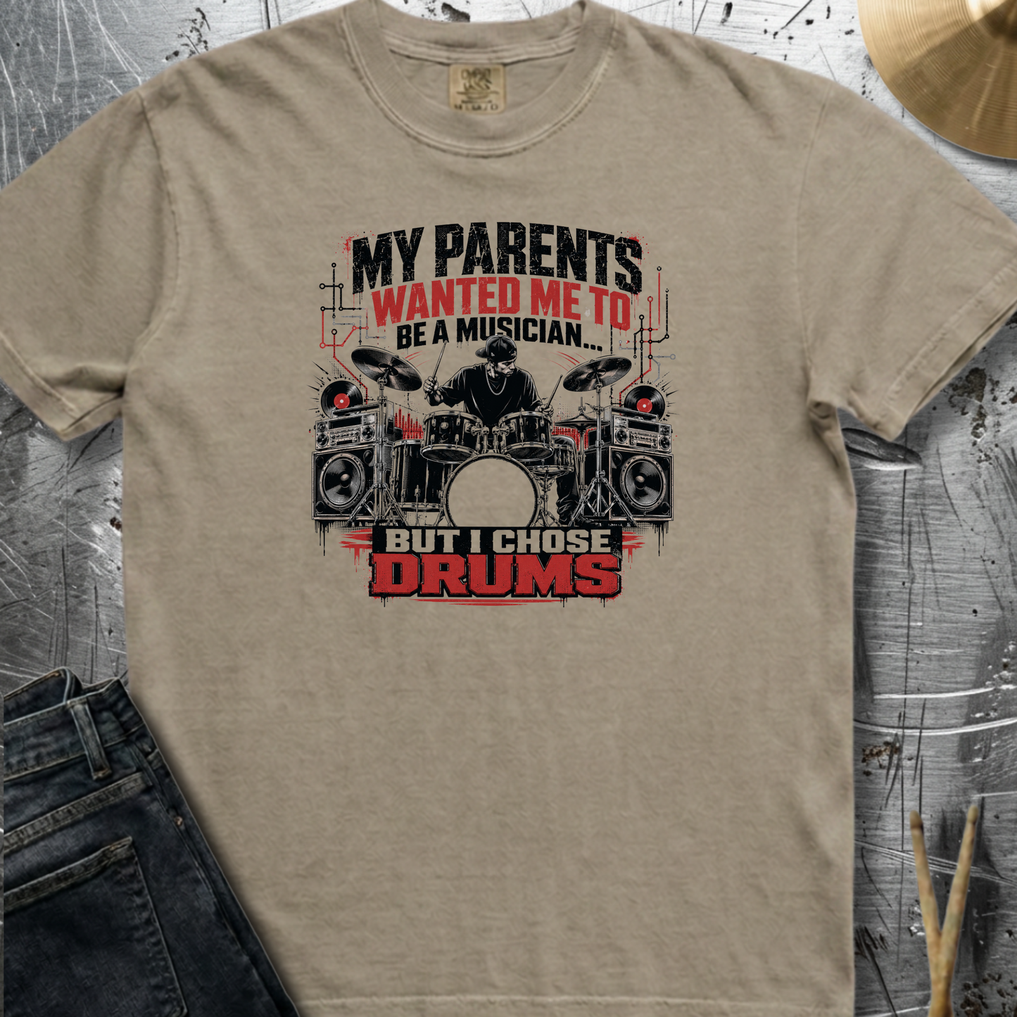 I chose drums (hip hop) - Premium Tee