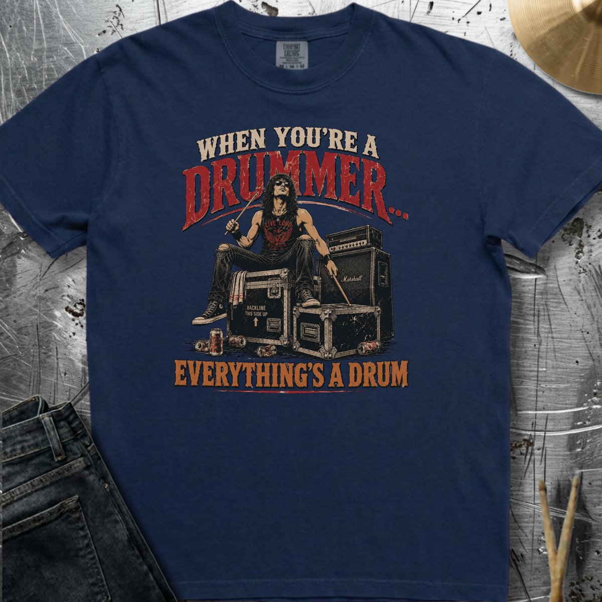When you're a drummer (stage) - Premium Tee