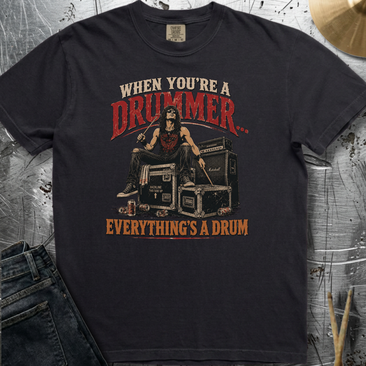 When you're a drummer (stage) - Premium Tee