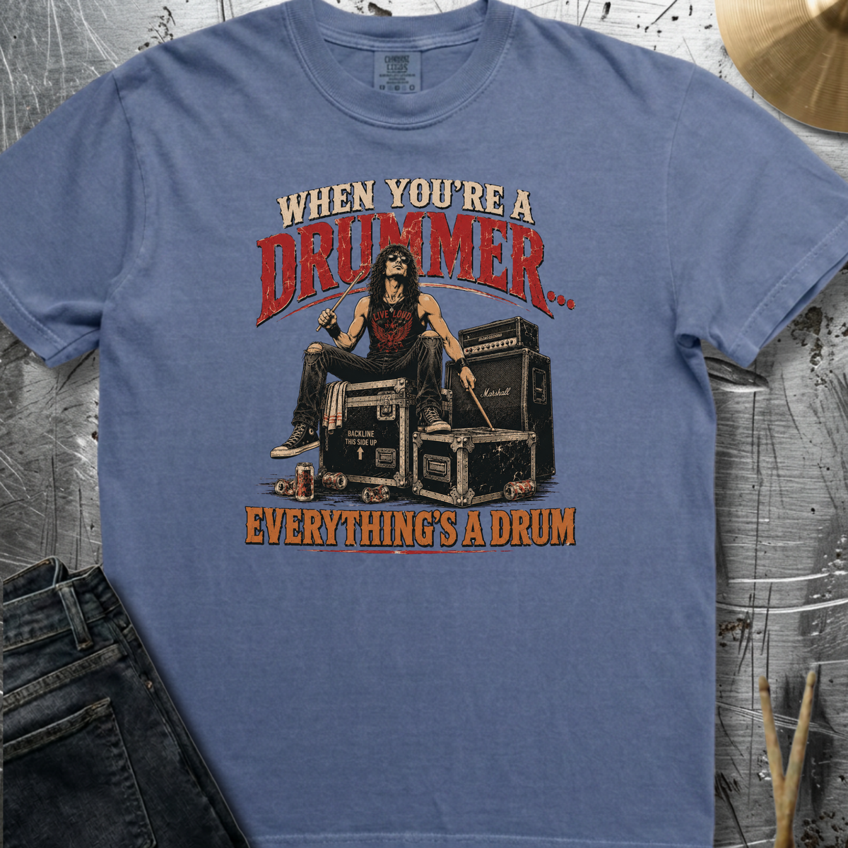 When you're a drummer (stage) - Premium Tee