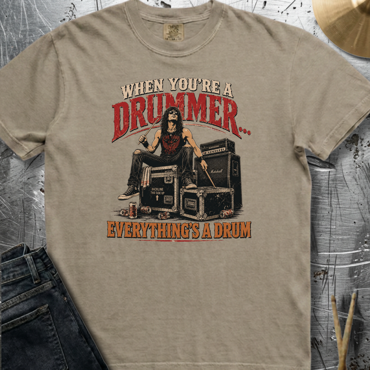 When you're a drummer (stage) - Premium Tee
