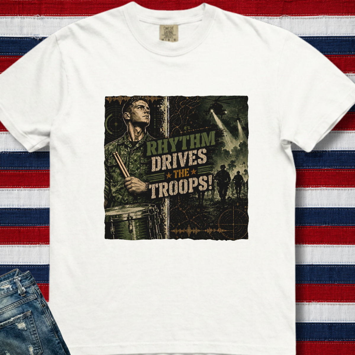 Rhythm drives troops (green) - Premium Tee