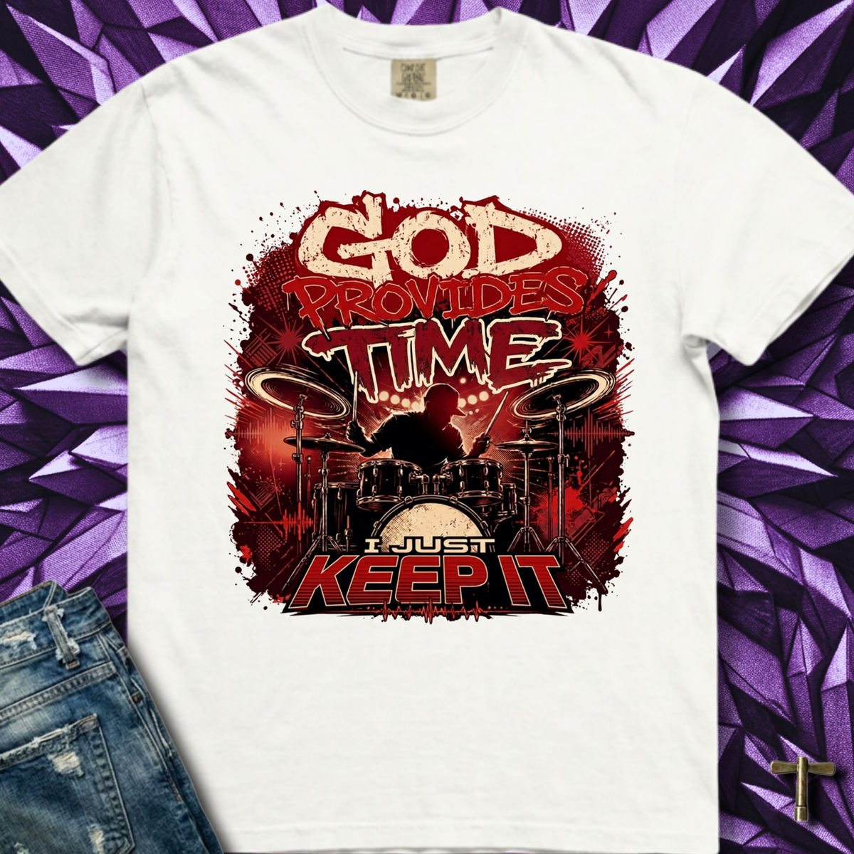 God provides time (red) - Premium Tee