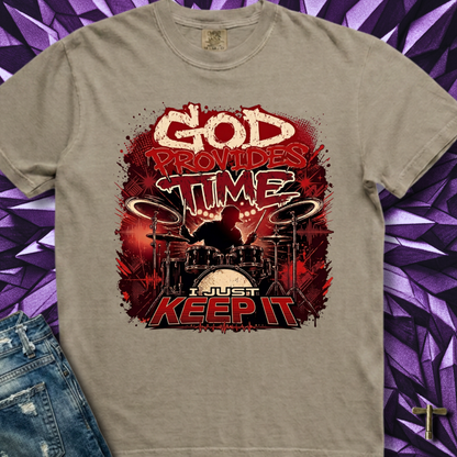 God provides time (red) - Premium Tee