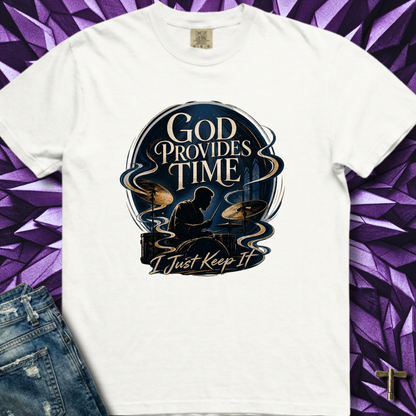 God provides time (blue) - Premium Tee