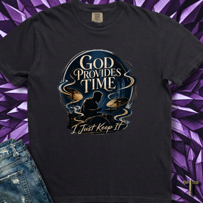 God provides time (blue) - Premium Tee