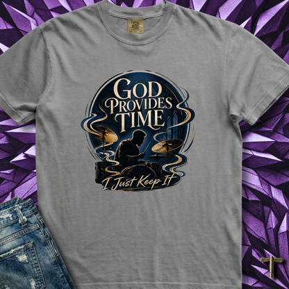 God provides time (blue) - Premium Tee