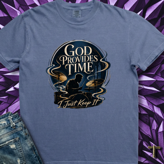 God provides time (blue) - Premium Tee