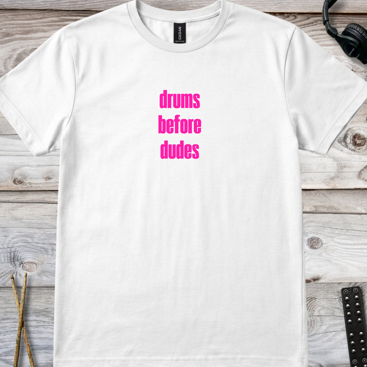 Drums over dudes (version 1, multi-colors) - Quality Tee