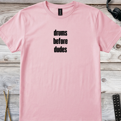 Drums over dudes (version 1, multi-colors) - Quality Tee