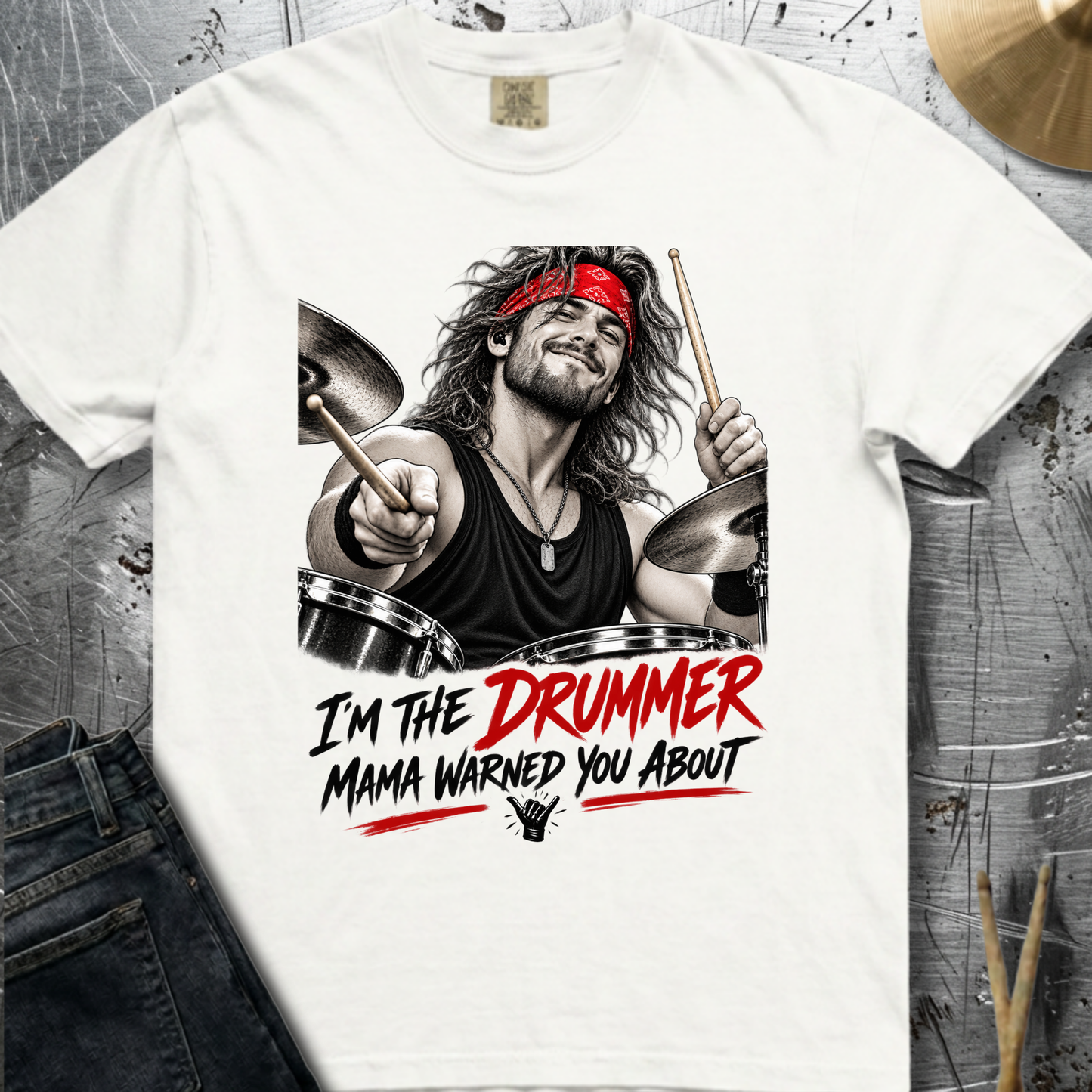 I'm the drummer (version 1) - Premium Tee