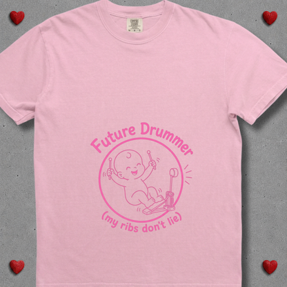 Future drummer (pink design) - Premium Tee