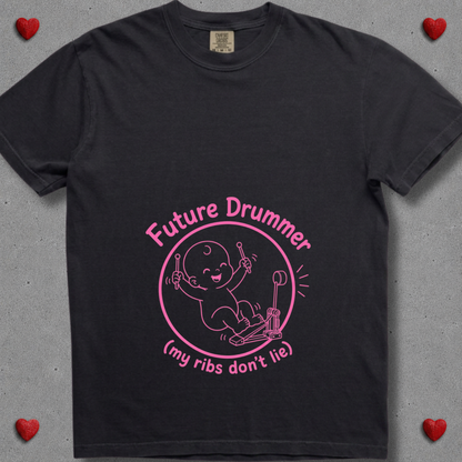 Future drummer (pink design) - Premium Tee