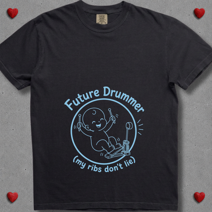 Future drummer (blue design) - Premium Tee