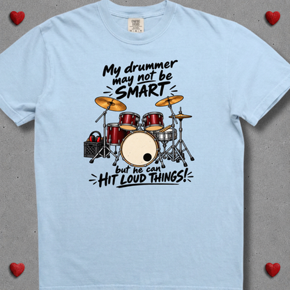 My drummer may not be smart (male) - Premium Tee