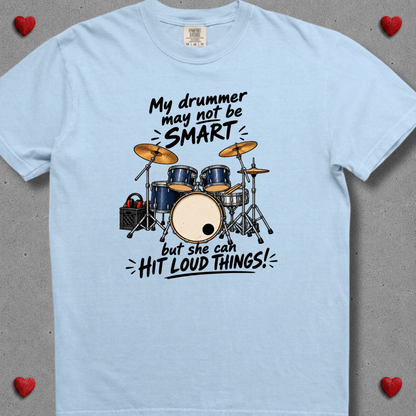 My drummer may not be smart (female) - Premium Tee