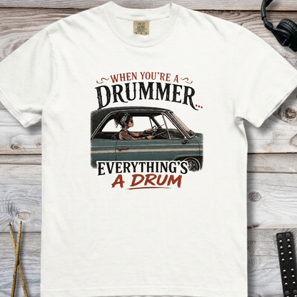 When you're a drummer (green) - Premium Tee