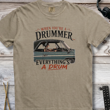 When you're a drummer (green) - Premium Tee