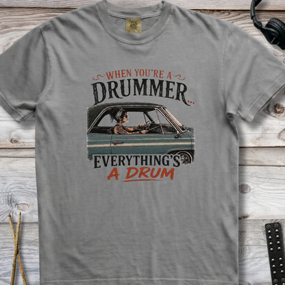 When you're a drummer (green) - Premium Tee