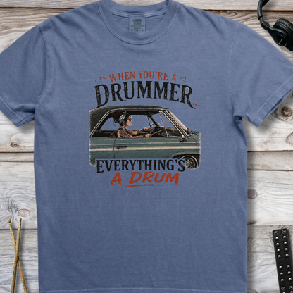 When you're a drummer (green) - Premium Tee